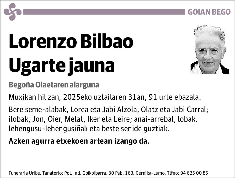 Lorenzo Bilbao Ugarte