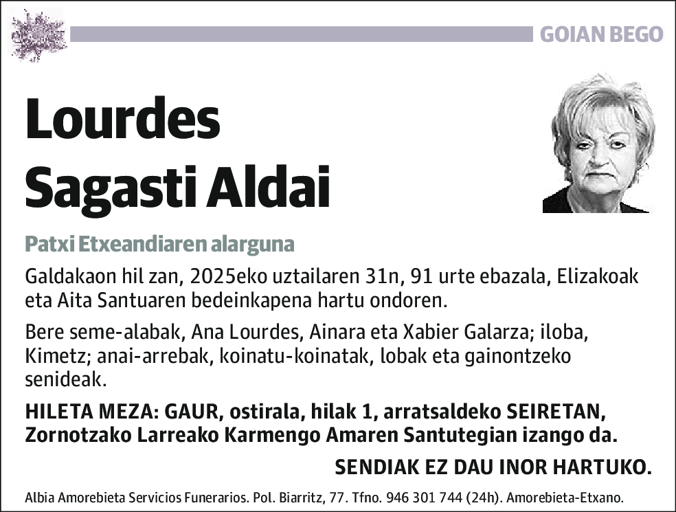 Lourdes Sagasti Alday