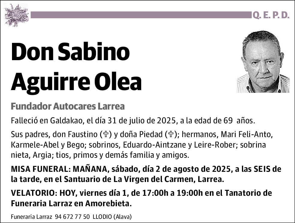 Sabino Aguirre Olea