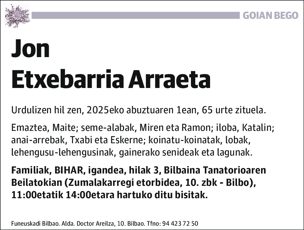 Jon Etxebarria Arraeta