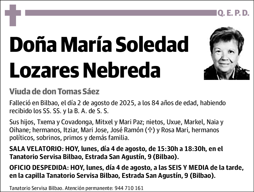 Maria Soledad Lozares Nebreda