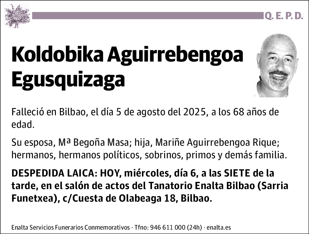 Koldobika Aguirrebengoa Egusquizaga