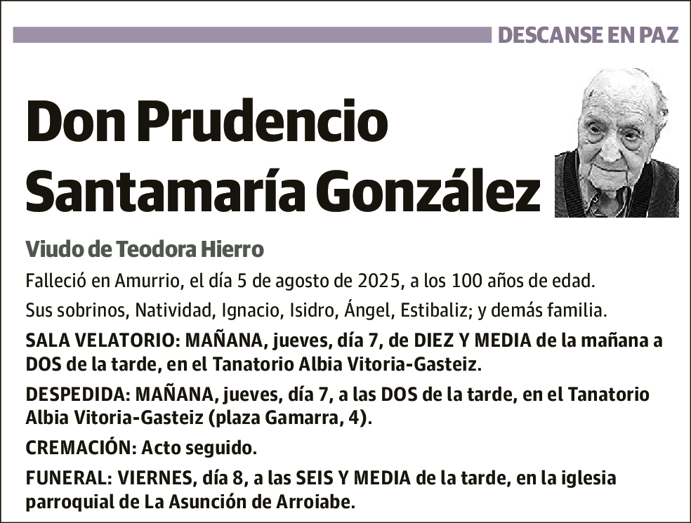 Prudencio Santamaría González