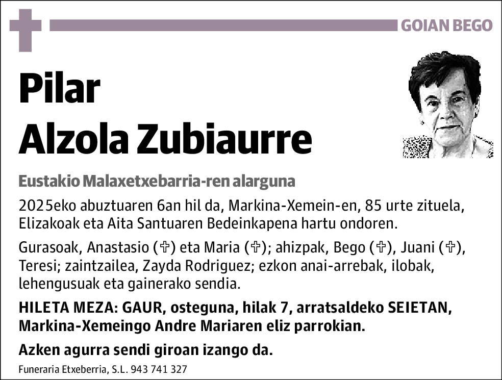 Pilar Alzola Zubiaurre