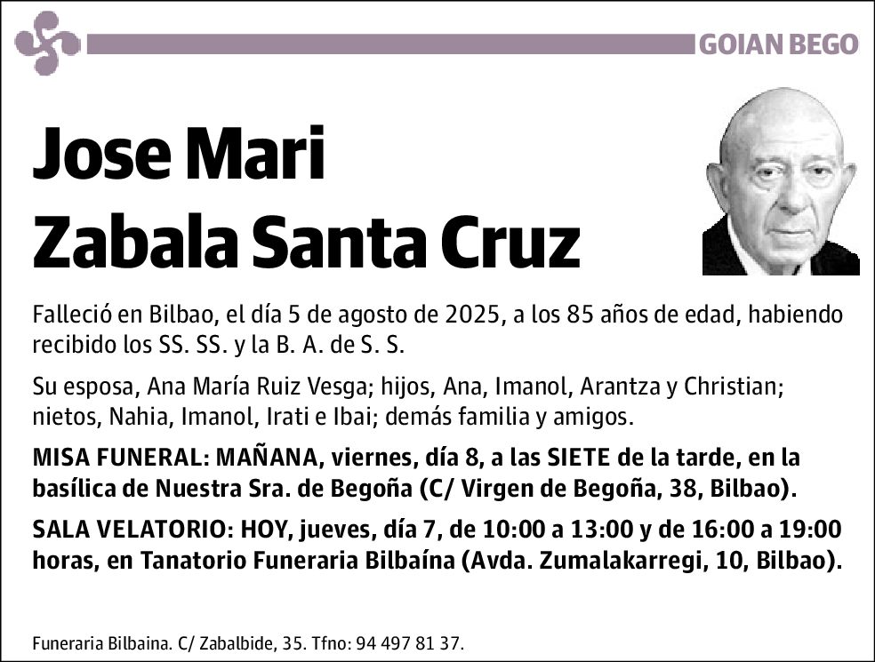 Jose Mari Zabala Santa Cruz