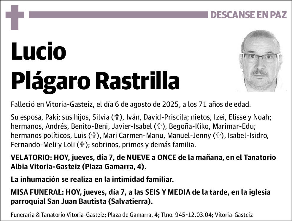 Lucio Plágaro Rastrilla