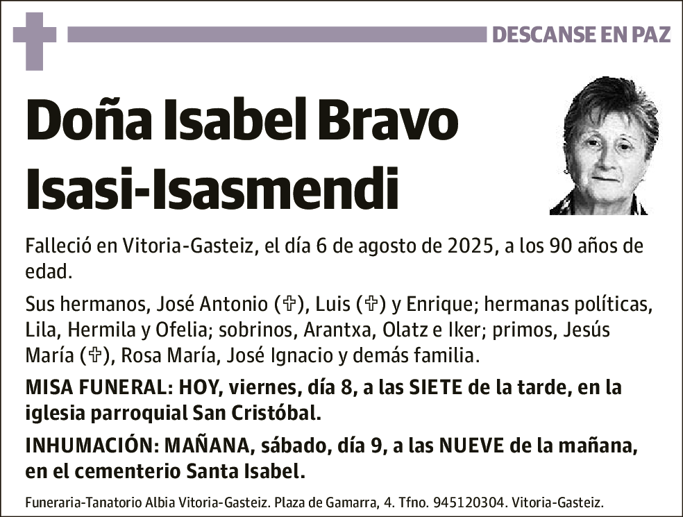 Isabel Bravo Isasi-Isasmendi