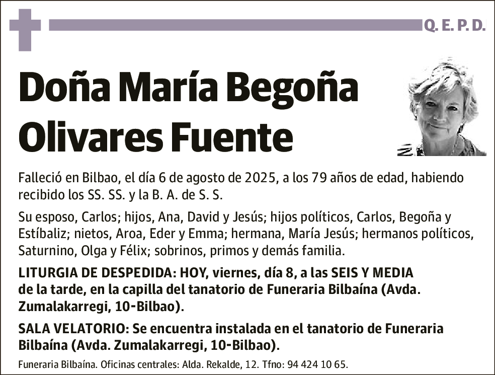 María Begoña Olivares Fuente