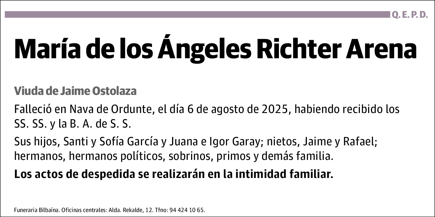 María de los Ángeles Richter Arena