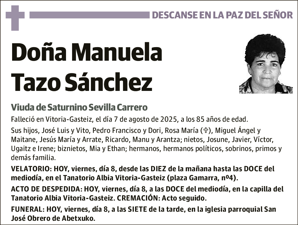 Manuela Tazo Sánchez