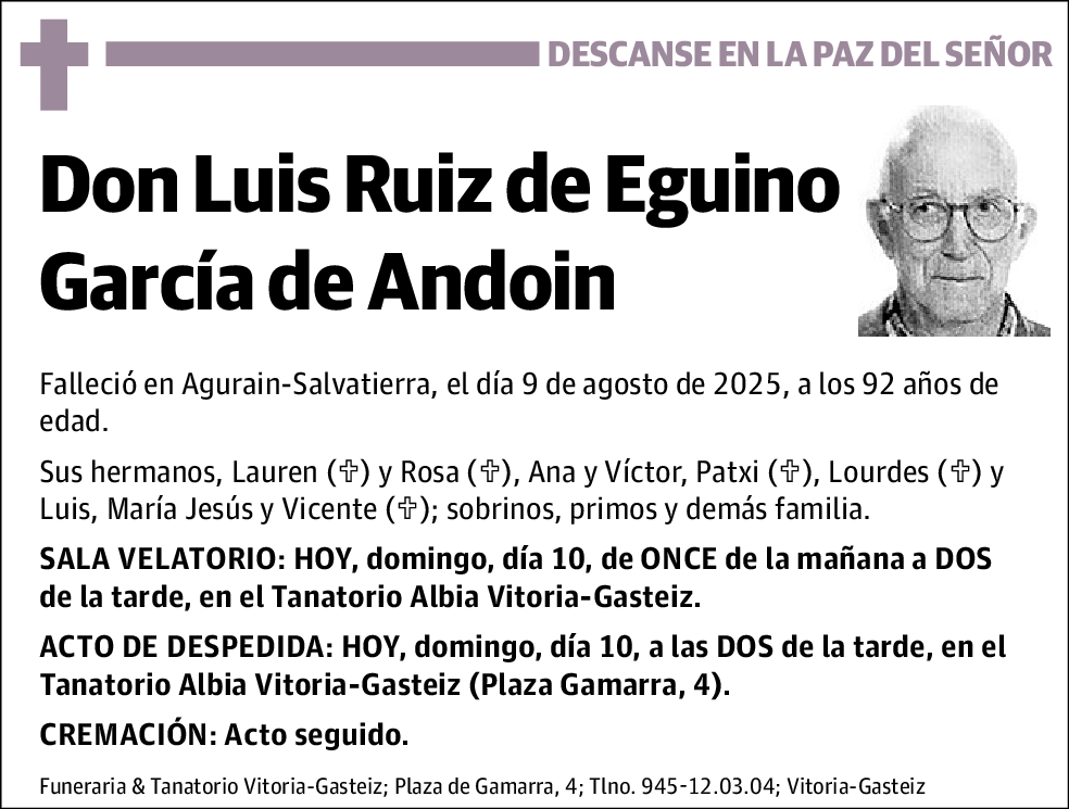 Luis Ruiz de Eguino García de Andoin