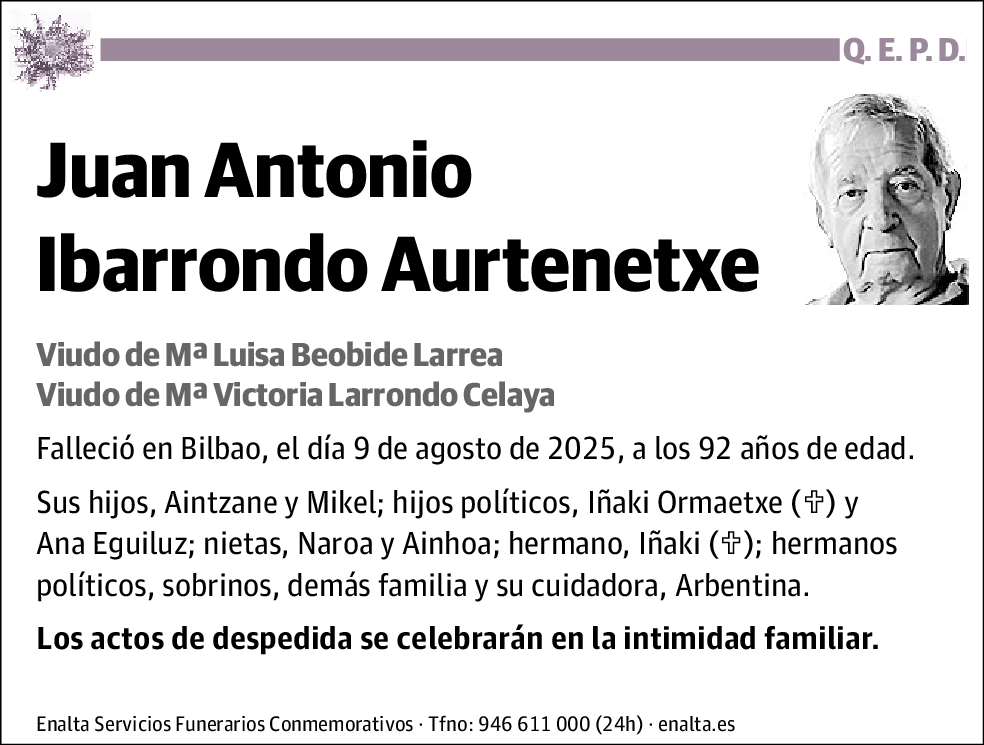 Juan Antonio Ibarrondo Aurtenetxe