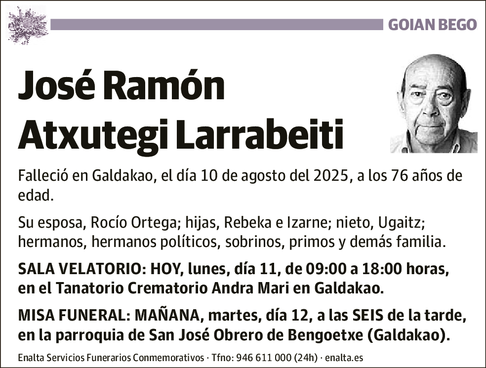 José Ramón Atxutegi Larrabeiti