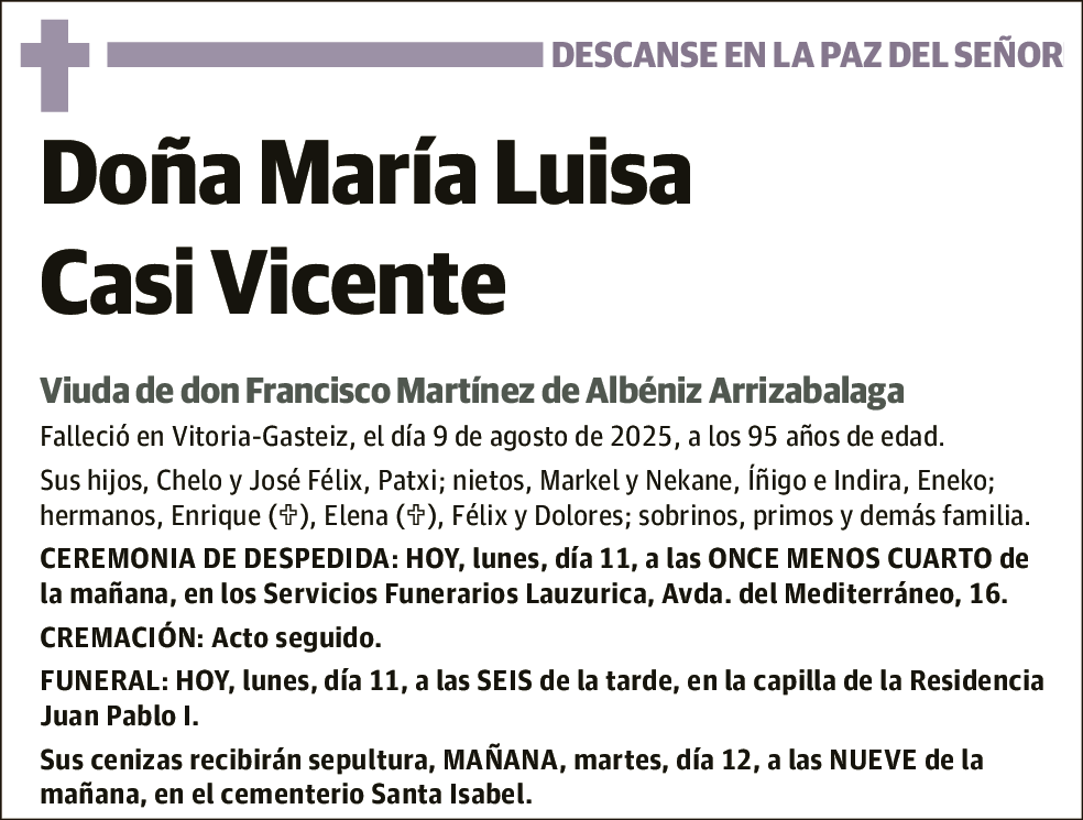 María Luisa Casi Vicente