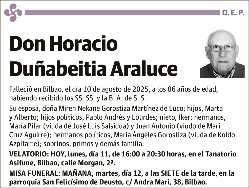 Horacio Duñabeitia Araluce