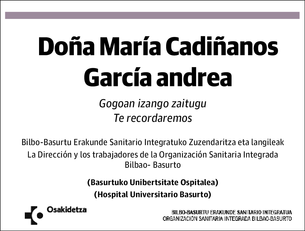 María Cadiñanos García