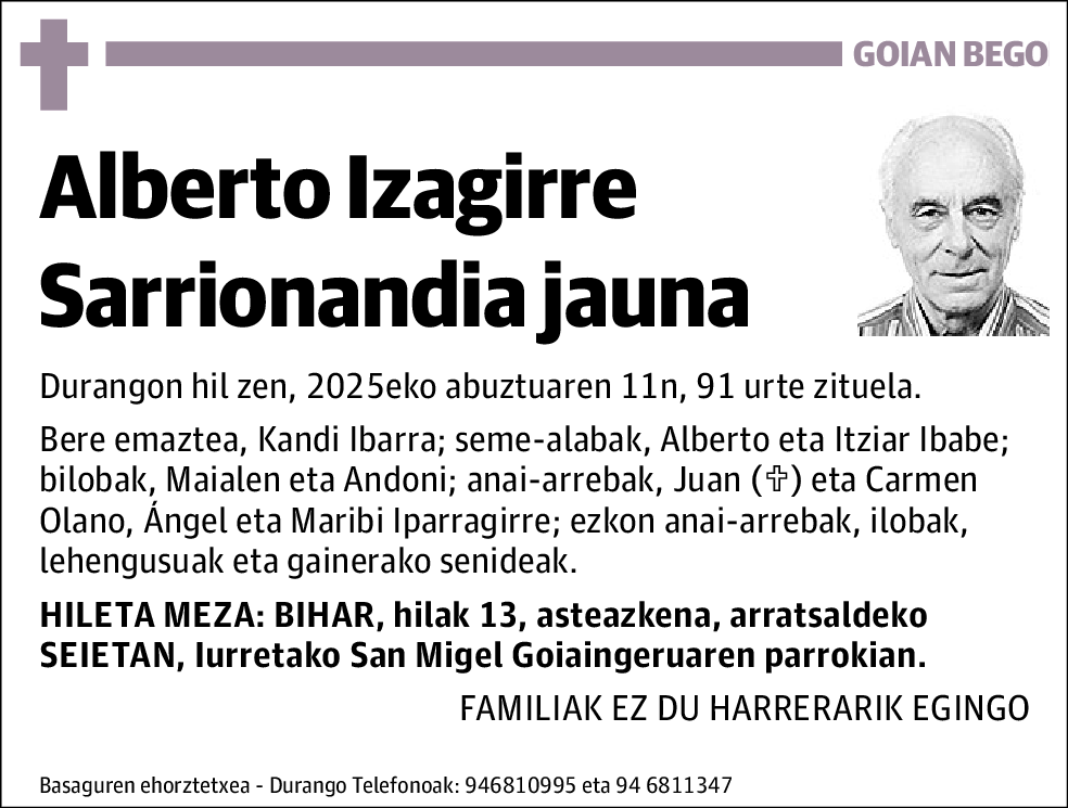 Alberto Izagirre Sarrionandia