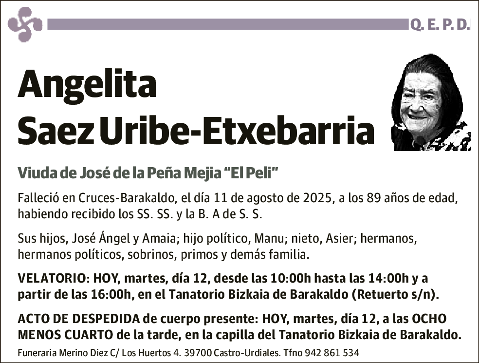 Angelita Saez Uribe-Etxebarria