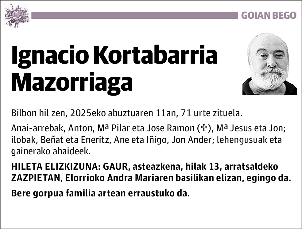 Ignacio Kortabarria Mazorriaga