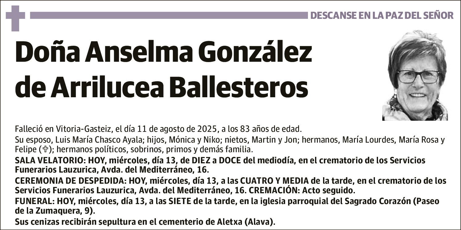 Anselma González de Arrilucea Ballesteros