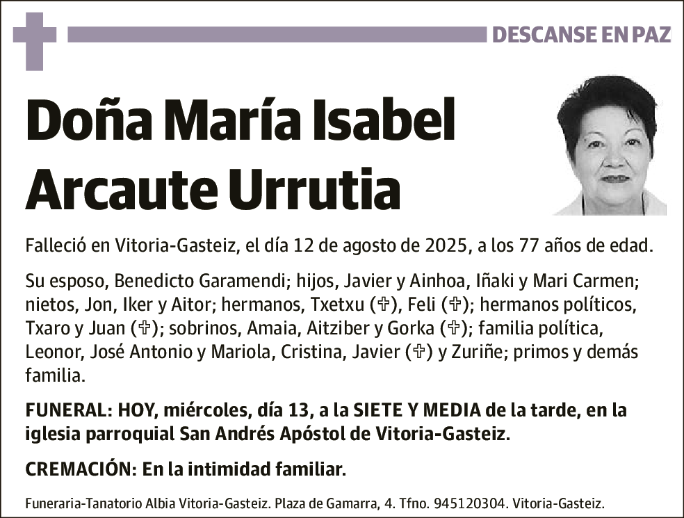 María Isabel Arcaute Urrutia