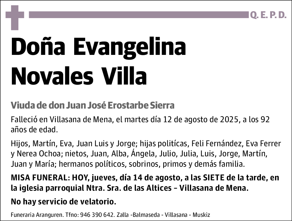 Evangelina Novale Villa