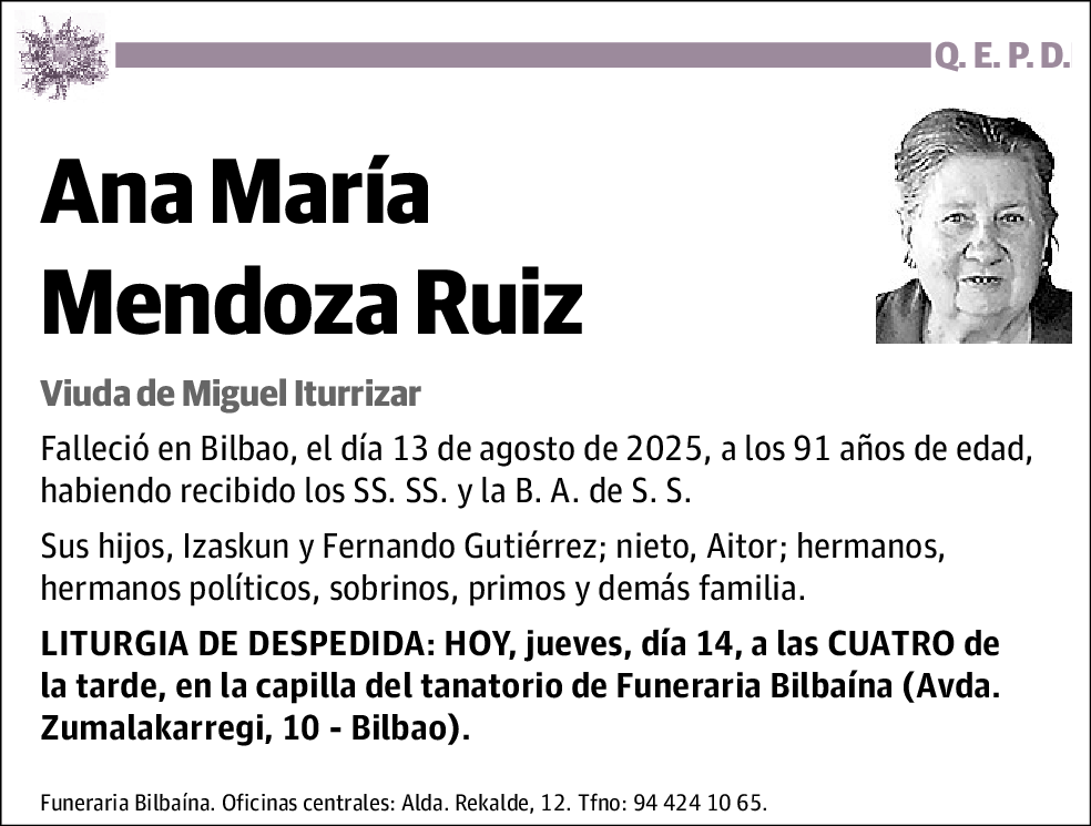 Ana María Mendoza Ruiz