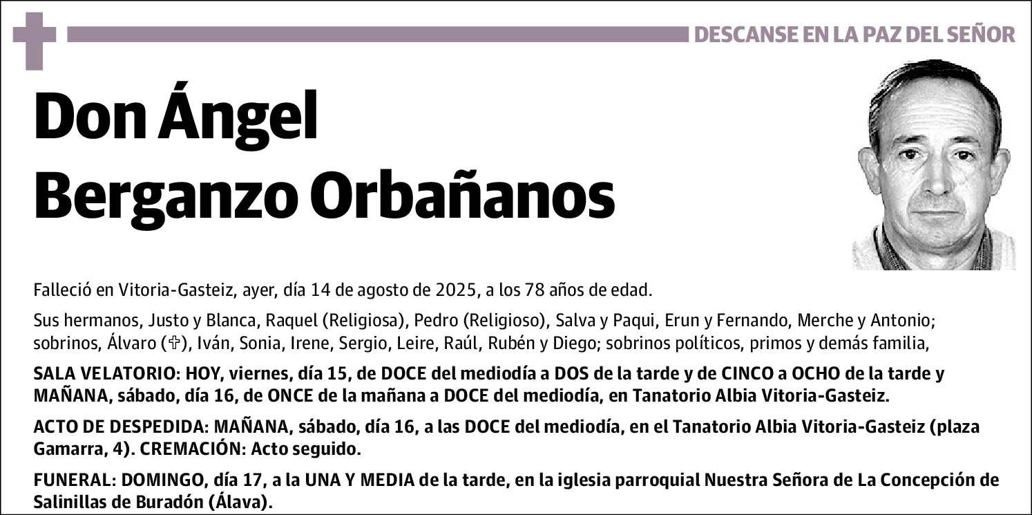 Ángel Berganzo Orbañanos