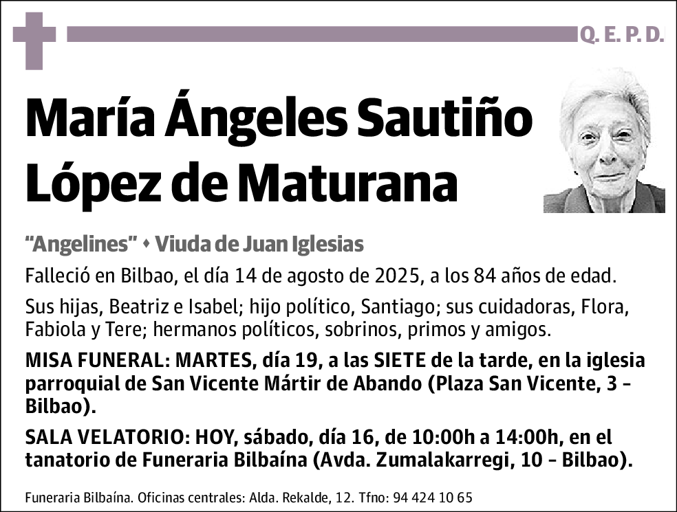María Ángeles Sautiño López De Maturana