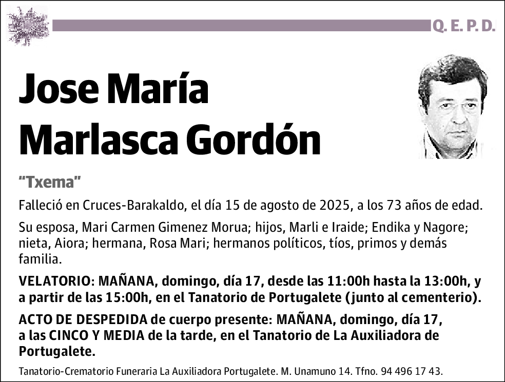 Jose María Marlasca Gordón