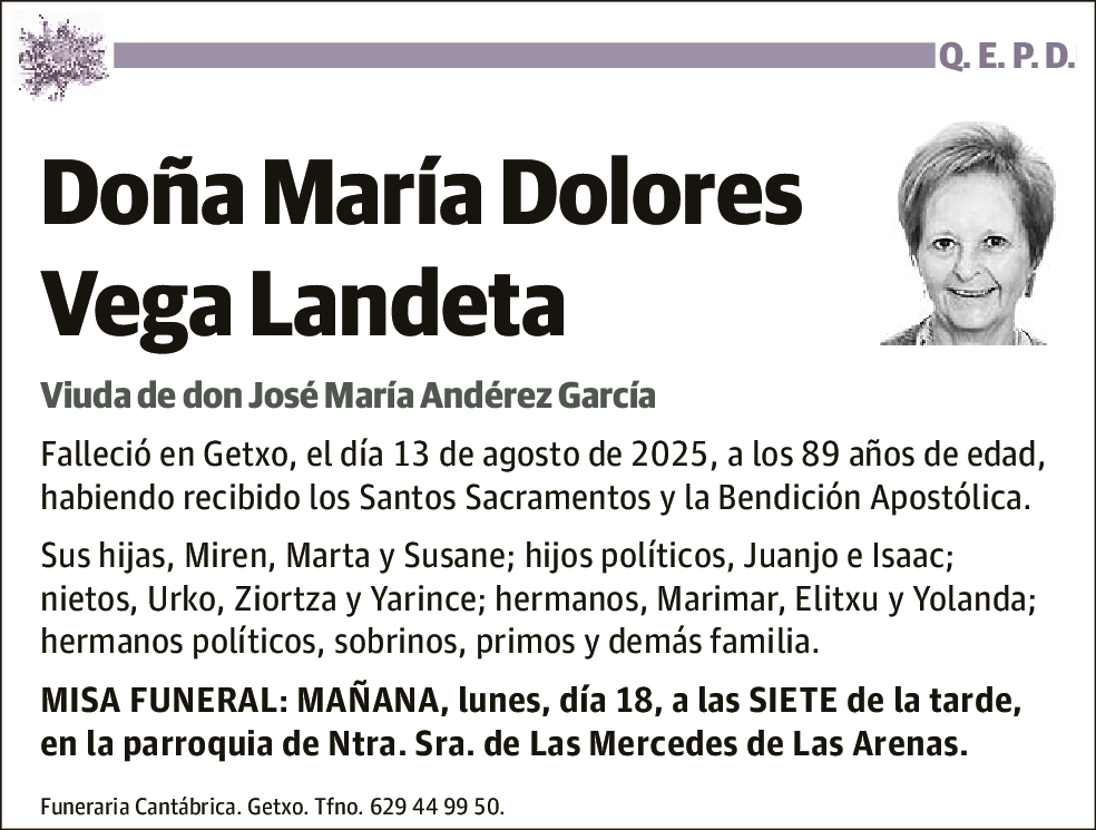 María Dolores Vega Landeta