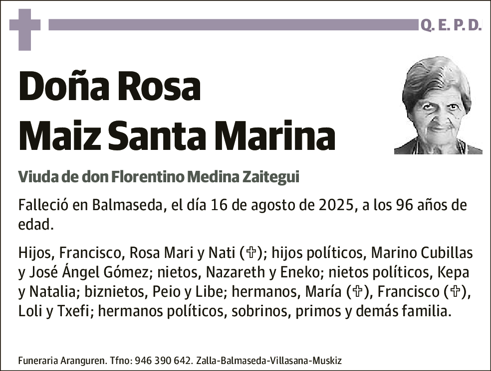 Rosa Maiz Santa Marina