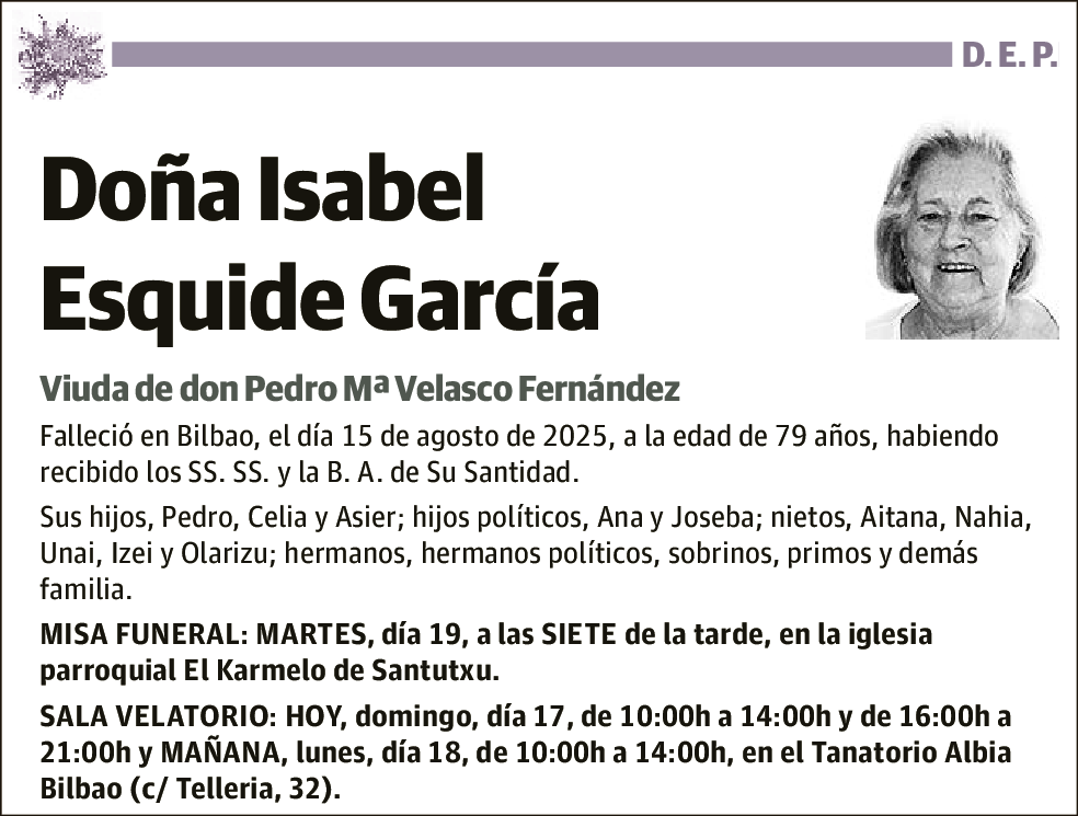 Isabel Esquide García