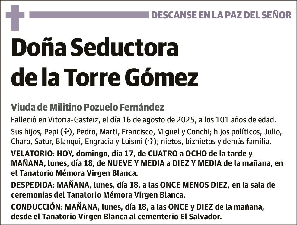 Seductora de la Torre Gómez