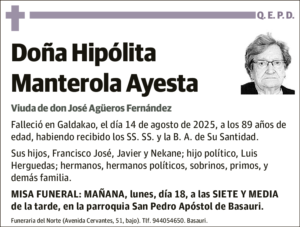 Hipólita Manterola Ayesta