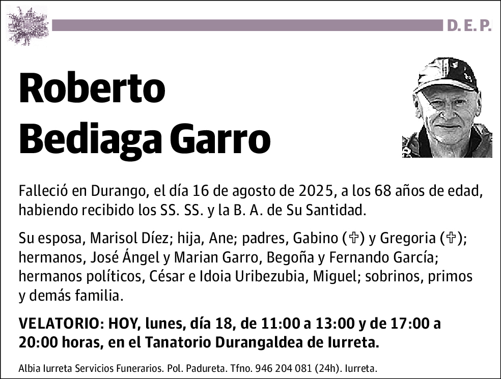 Roberto Bediaga Garro