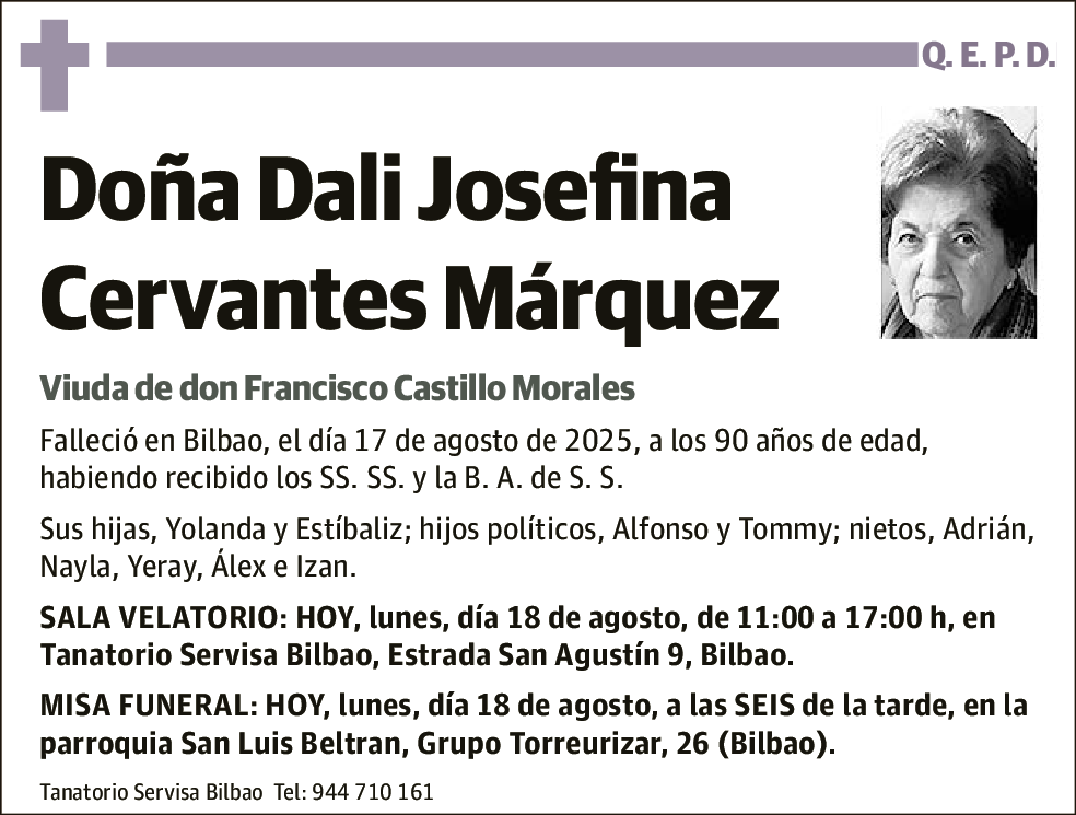 Dali Josefina Cervantes Márquez