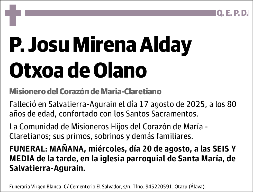 Josu Mirena Alday Otxoa de Olano