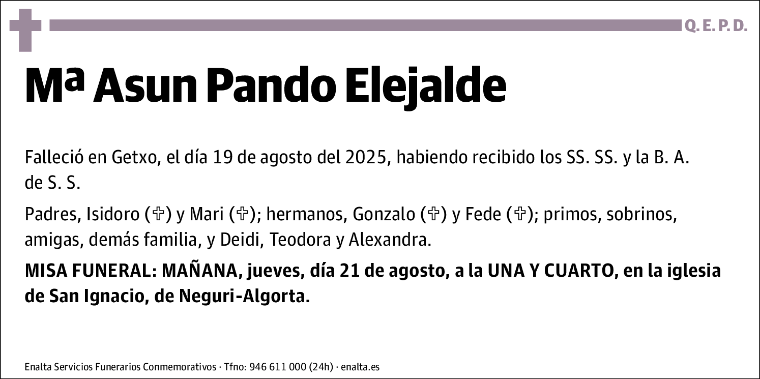 Mª Asun Pando Elejalde