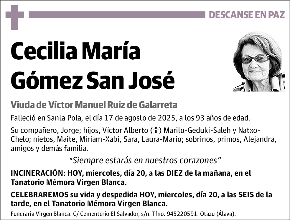 Cecilia María Gómez San José