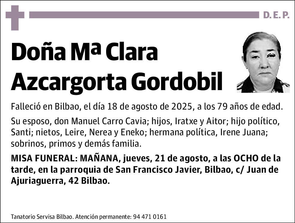 Mªclara Azcargorta Gordobil