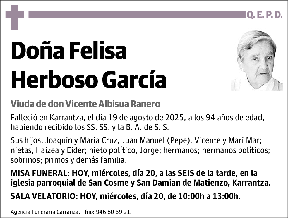 Felisa Herboso García