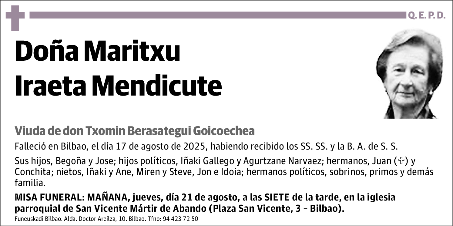 Maritxu Iraeta Mendicute