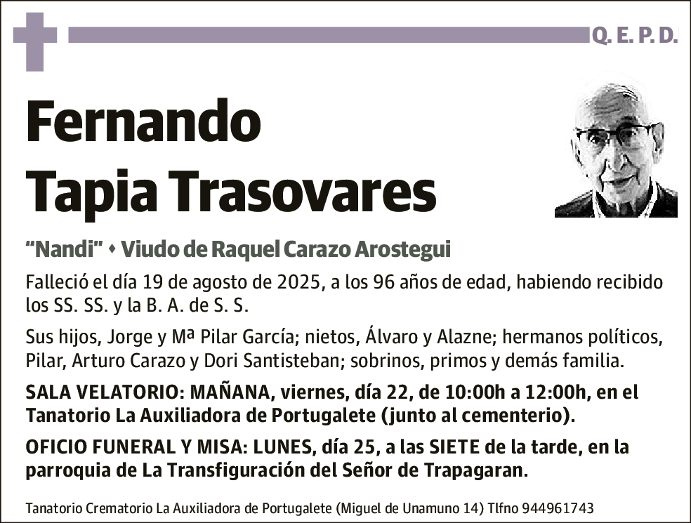 Fernando Tapia Trasovares