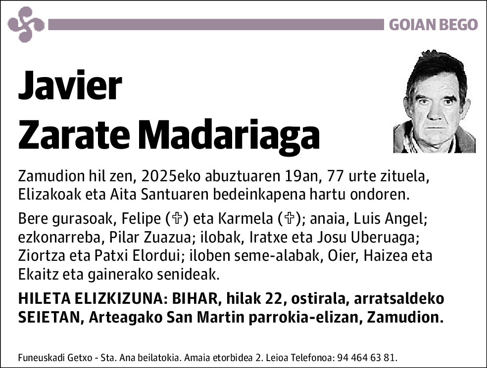 Javier Zarate Madariaga