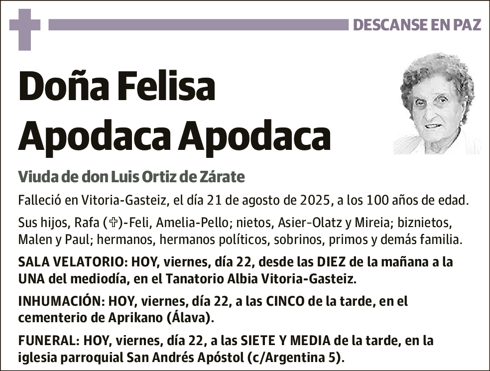 Felisa Apodaca Apodaca