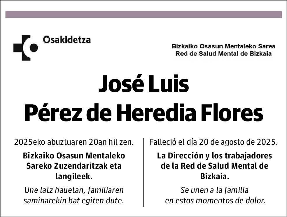 José Luis Pérez de Heredia Flores