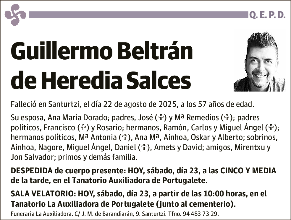 Guillermo Beltrán de Heredia Salces