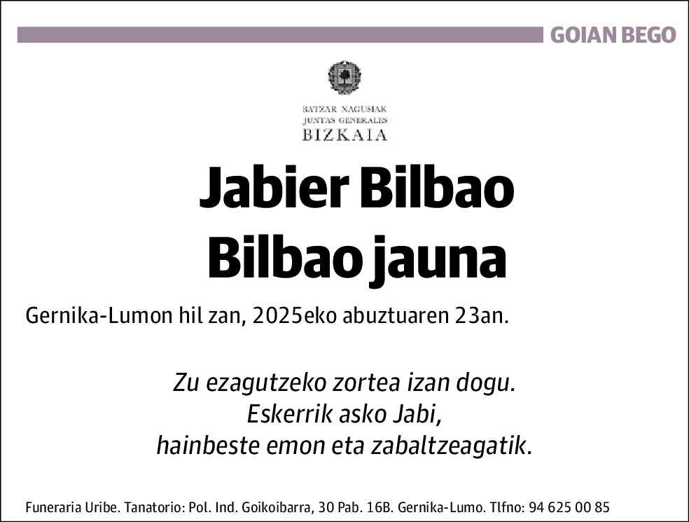 Jabier Bilbao Bilbao