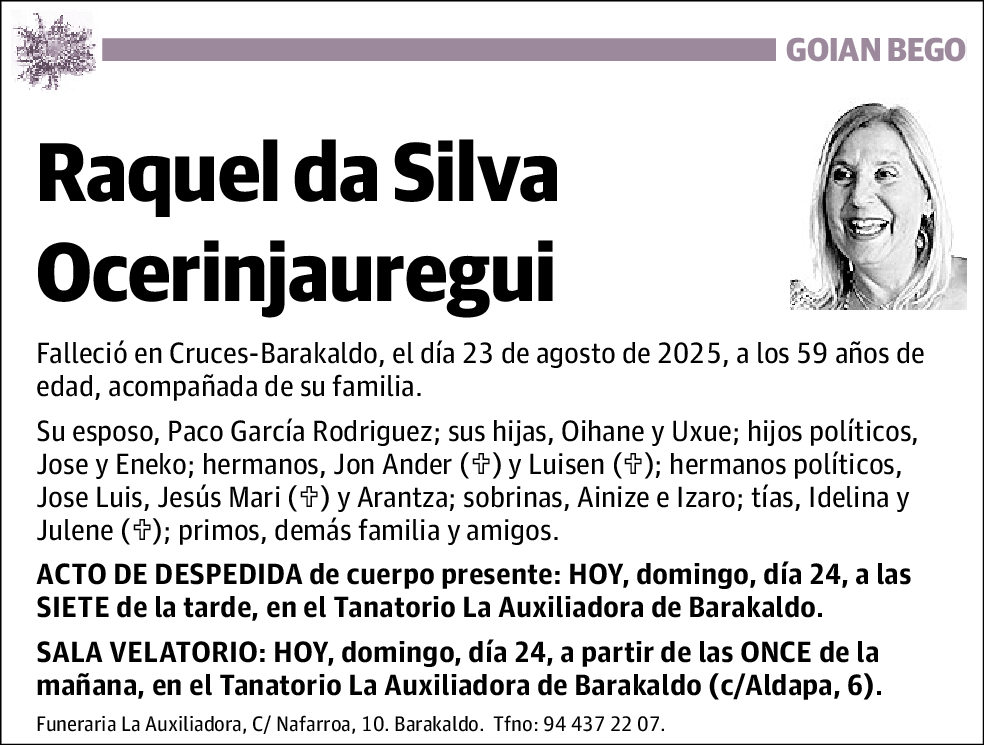 Raquel da Silva Ocerinjauregui